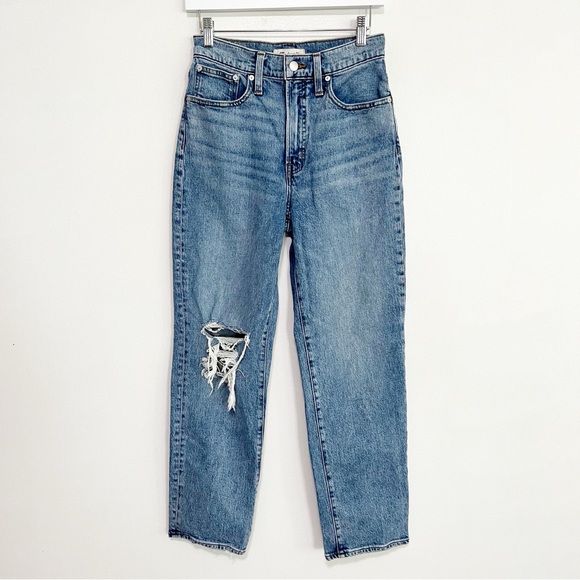 BOGO! Madewell The Perfect Vintage Straight Jean in Kingsbury Wash Size 26 - Picture 5 of 12